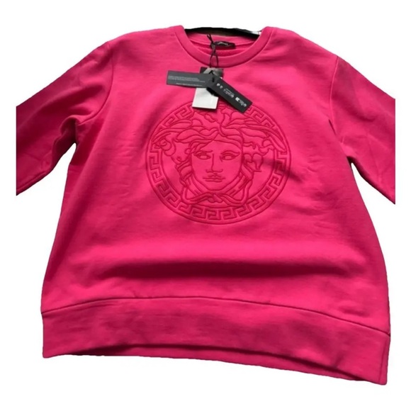 Versace Bright Pink Medusa Sweatshirt - Picture 1 of 1